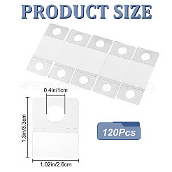PET Back Adhesive Slot Hole Hang Tabs&nbsp;DIY-WH0502-29C