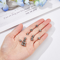 150Pcs 10 Style Zinc Alloy Beads&nbsp;FIND-DC0003-67