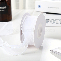 4Rolls ABS Pearl Edged Mesh Ribbon for Bowknot Making&nbsp;OCOR-CY0002-44B