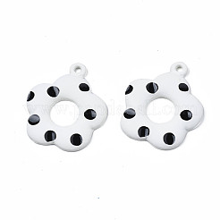 Spray Painted Alloy Pendants&nbsp;PALLOY-S142-002A-NR