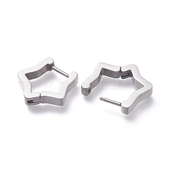 Tarnish Resistant 304 Stainless Steel Huggie Hoop Earrings&nbsp;EJEW-O099-08P