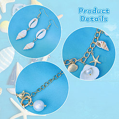 Aluminium Curb Chains Bracelets & 304 Stainless Steel Earring Dangle Earring&nbsp;SJEW-CA00001