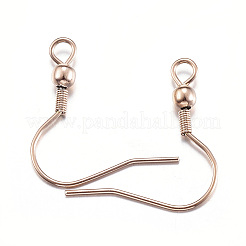 Ion Plating(IP) 304 Stainless Steel Earring Hooks&nbsp;LS-STAS-G170-06RG