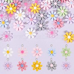 54Pcs 9 Styles Opaque & Transparent Resin Pendants&nbsp;RESI-AR0001-38