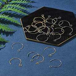 24Pcs 2 Colors Ion Plating(IP) 304 Stainless Steel Earring Hooks&nbsp;STAS-FS0001-65