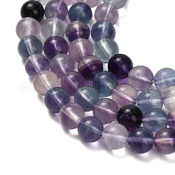 Natural Fluorite Beads Strands&nbsp;G-L634-B04-6mm