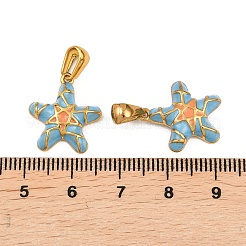 304 Stainless Steel Enamel Pendants&nbsp;STAS-P438-04G