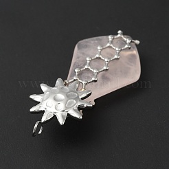 Natural Rose Quartz Pendants&nbsp;G-G870-07P