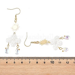 Glass Dangle Earrings&nbsp;EJEW-MZ00752