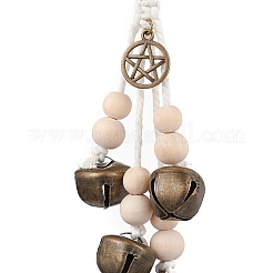 Iron Bell Pendant Decoration&nbsp;HJEW-JM02249-02