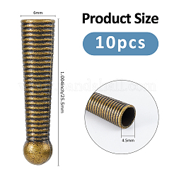 10Pcs Alloy Cord Ends&nbsp;FIND-FH0011-03AB