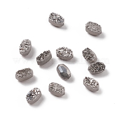 Electroplate Natural Druzy Agate Cabochons&nbsp;G-A205-20B