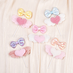 10Pcs 5 Colors Plastic Cake Toppers&nbsp;DIY-SP0005-90