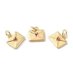 Rack Plating Brass Charms with Jump Ring&nbsp;KK-F852-23G