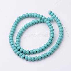 Synthetic Turquoise Beads Strands&nbsp;TURQ-G109-6x4mm-06