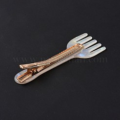 Acrylic Alligator Hair Clips&nbsp;OHAR-P020-03G