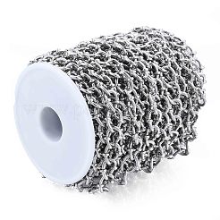 Handmade Alloy Oval Link Chains&nbsp;LCHA-N01-03