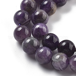 Natural Amethyst Beads Strands&nbsp;G-M445-8MM-01G