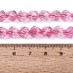 Crackle Transparent Glass Beads Strands&nbsp;GLAA-N068-02A-08