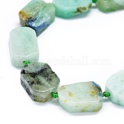 Natural Chrysocolla and Lapis Lazuli Beads Strands&nbsp;G-F725-09