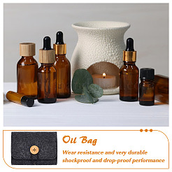 5Pcs Felt Jewelry Storage Bags with Button&nbsp;ABAG-BC0001-71A