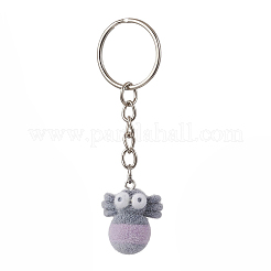 Animal Flocking Opaque Resin Keychains&nbsp;KEYC-JKC01474