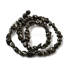 Natural Pyrite Nuggets Beads Strands&nbsp;G-I125-82