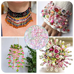 900Pcs 3 Colors Glass Bugle Beads&nbsp;SEED-TADJ0001-01
