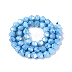 Ombre Effect Dyed Electroplate Opaque Glass Beads Strands&nbsp;EGLA-Q130-01A-06