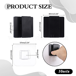 ABS Plastic Wall-mounted Toothpaste Holder&nbsp;AJEW-WH0796-10B