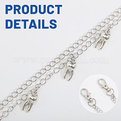 4Pcs Brass Chain Belts&nbsp;HJEW-CA00099