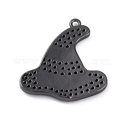 Rack Plating Brass Cubic Zirconia Pendants&nbsp;KK-D031-07B-01