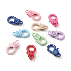 10Pcs Spray Painted Alloy Lobster Claw Clasps&nbsp;FIND-FS0001-70