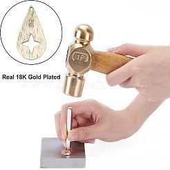 Brass Drawbench Pendants&nbsp;KK-NB0001-23G-NF