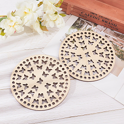 Wooden Basket Bottoms&nbsp;AJEW-WH0126-07B