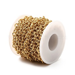 Ion Plating(IP) 304 Stainless Steel Textured Cable Chains&nbsp;STAS-B040-02G