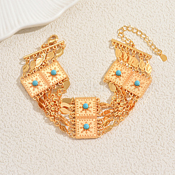 Bohemian Style Alloy Resin Multi-Layer Bracelets&nbsp;TE9114
