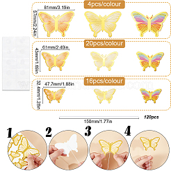 12 Sets 3 Colors Butterfly Cake Topper Sets&nbsp;DIY-SC0024-76