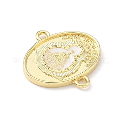 Brass Enamel Connector Charms&nbsp;KK-B141-08G