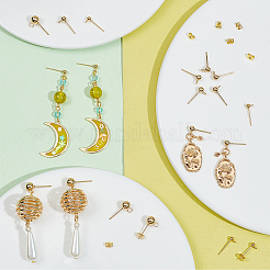 120Pcs 3 Style 304 & 202 Stainless Steel & Brass Ball Post Stud Earring Findings Sets&nbsp;FIND-AR0003-85