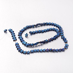 Electroplate Non-magnetic Synthetic Hematite Bead Strands&nbsp;G-F300-24B-F05