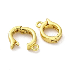 Brass Fold Over Clasps&nbsp;X-KK-Z078-44G