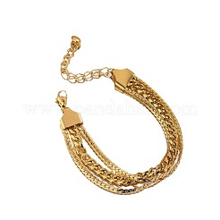 304 Stainless Steel Multi-strand Bracelets&nbsp;FS-WG84A16-01