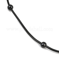 Ion Plating(IP) 304 Stainless Steel Round Snake Chain Necklaces&nbsp;STAS-G244-88B-B