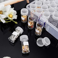 24pcs Column PP Plastic Stroage Bottles&nbsp;CON-WH0080-29