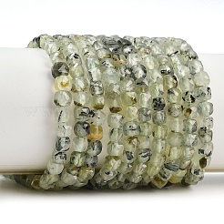 Natural Prehnite Beads Strands&nbsp;G-B171-A01-4x4mm