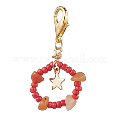Glass Pendant Decorations&nbsp;HJEW-MZ00050