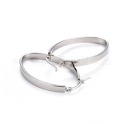 Non-Tarnish 304 Stainless Steel Hoop Earrings&nbsp;EJEW-L232-003A-P