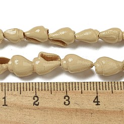 Spray Painted Natural Spiral Shell Beads Strands&nbsp;X1-BSHE-G039-08D