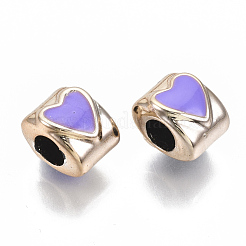 UV Plating Acrylic European Beads&nbsp;OACR-N010-004LG